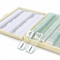100 Prepared Microscope Slides Set
