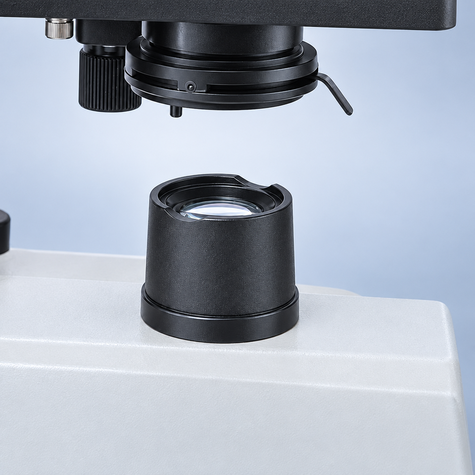 PW80 microscope condenser and rechargeable LED illumination