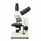PW80 trinocular compound microscope, side view
